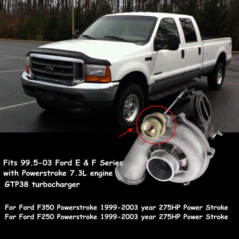Surwit 1831383C92 GTP38 Turbo 22PSI Wastegate Actuator For 1999-2003 F'-ord F-250 F-350 with P'owerstroke 7.3L Engine Part# 1831383C94 - Image 2